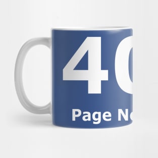 Erorr 404 Page Not Found Mug